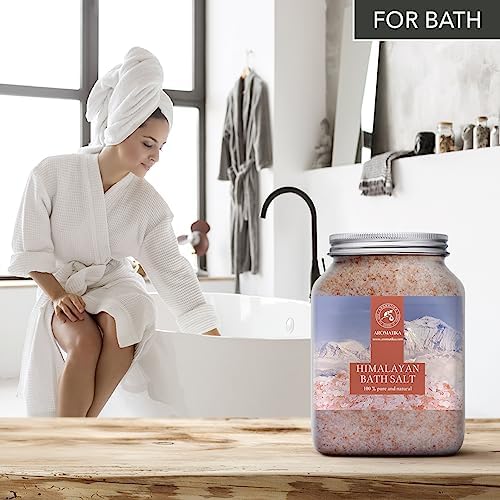 Himalayan Salt Pink Crystal Salt 46 Oz - 100% Pure & Natural - Himalayan Salt for Good Sleep - Stress Relief - Detox Cleanse