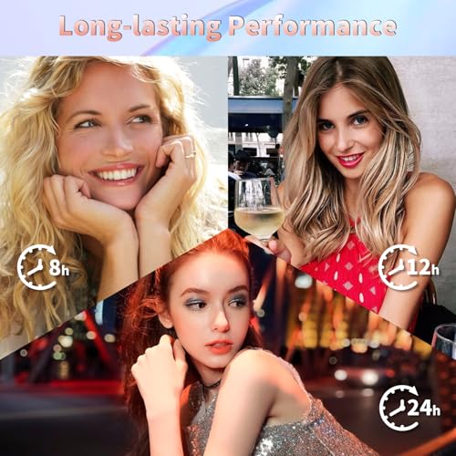 Color Nymph Teen Girls Makeup Kits, Makeup Kit For Girls All In One Makeup Sets For Women With Sequin Bag Packed Individually 9 Colors Eyeshadow Palette Lip Gloss Eyeliner Mascara -Orange Pink