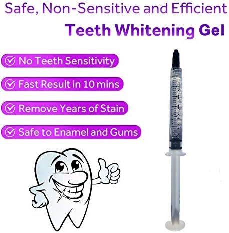 Bright White Smiles - Teeth Whitening Gel Refill Kit - 10 Tubes 44% Carbamide Peroxide Tooth Whitener Formula