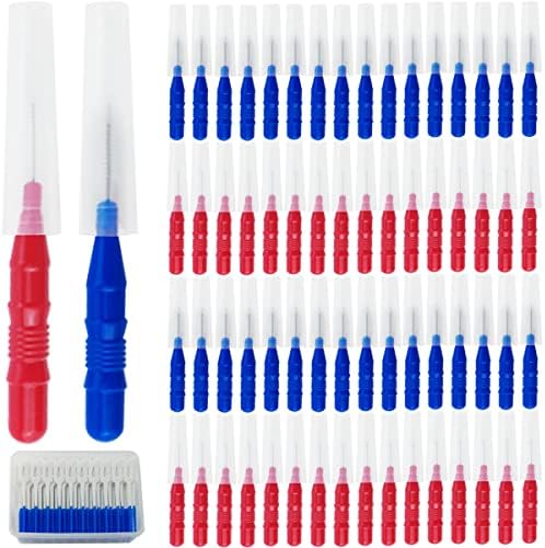 GXXMEI 250PCS Braces Dental Brush Flosser for Cleaner Interdental Brush Toothpick Dental Tooth Flossing Head Oral Dental Hygiene Toothpick Cleaners Cleaning Tool