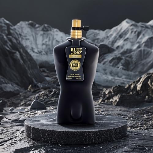 Hybrid & Company Blue For Men Ultra Noir Eau De Toilette Vaporisateur Natural Spray 3.4 Fl Oz