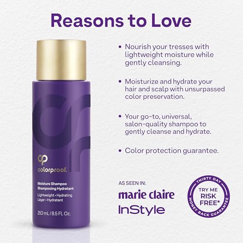 ColorProof Moisture Shampoo Hydrating Sulfate-Free Shampoo for Color-Treated Hair, Mojito Mint Scent