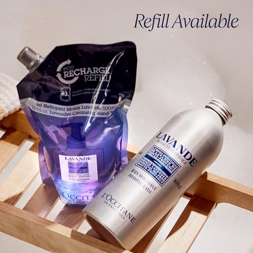 L'OCCITANE Foaming Bath: Relaxing Lavender, Comforting Shea, Beautifying Almond Milk, Citrusy Verbena, Cleansing Bubble Bath, 16.9 Fl. Oz