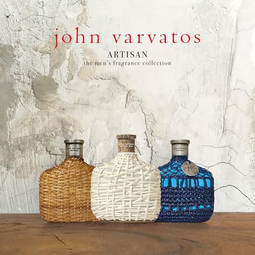 John Varvatos Men's Cologne, Artisan Blu Eau de Toilette EDT Spray, Marine Water Fougere Scent with Notes of Basil, Pine & Geranium