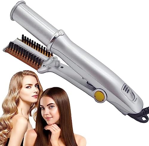 Curling and straightening 2 in 1 Hairdresser Electric Curling Iron Splint Dry and Wet Styling Tool