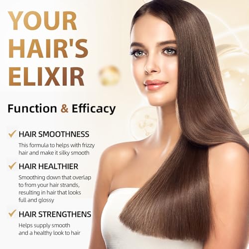 Keratin Hair Mask for Damaged Hair, Hydrating & Repairing Keratin Hair Treatment, Natural Deep Conditioning Smooth Hair Mask 250g for Curly Thin Fine Locks