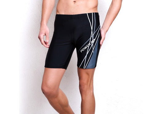 Ispeed Men's Fashion Jammer Swimsuit (Black, 32)