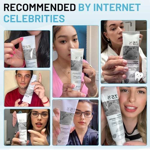 Hydroxyapatite Toothpaste for Advanced Enamel Protection, Fluoride-Free Nano Hydroxyapatite Toothpaste, Gentle and Effective Formula, Fresh Breath, Suitable for Sensitive Teeth 2 Pack