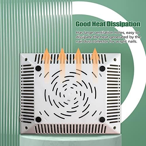 BQAN Nail Dust Collector, 40w Dust Collector Nail Tech Supplies, Dust Extractor with 1 Pc Dust Brush, Vacuum Dust Collector Fan Nail Tech Must Haves