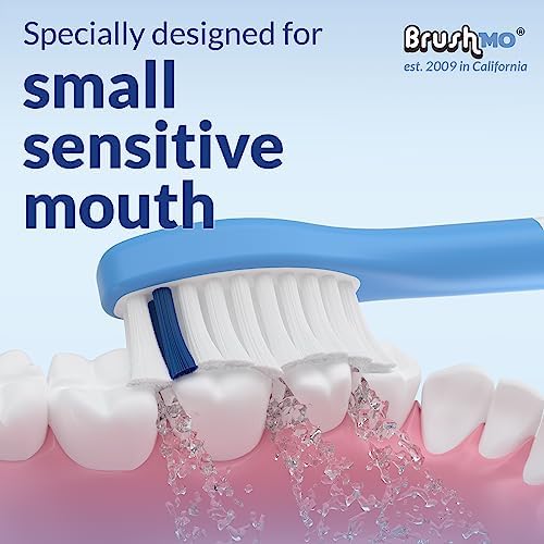 Brushmo Kids Replacement Toothbrush Heads, Compatible with Philips Sonicare for Kids HX6042 Click-on Electric Toothbrush Handles, 8 Standard Heads for Ages 7+, Ultra Soft Dupont Bristles, BM648-White