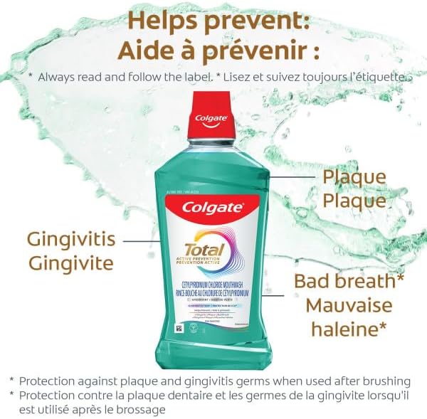 Colgate Total Advanced Pro-Shield Mouthwash, Spearmint 33.8 oz