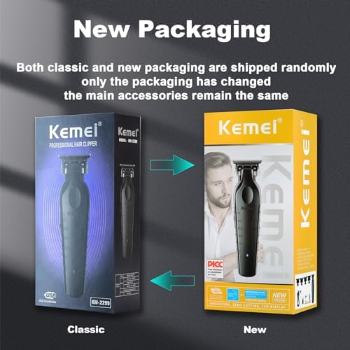 KEMEI 2299 Trimmer Professional Cordless Hair Clipper for Men