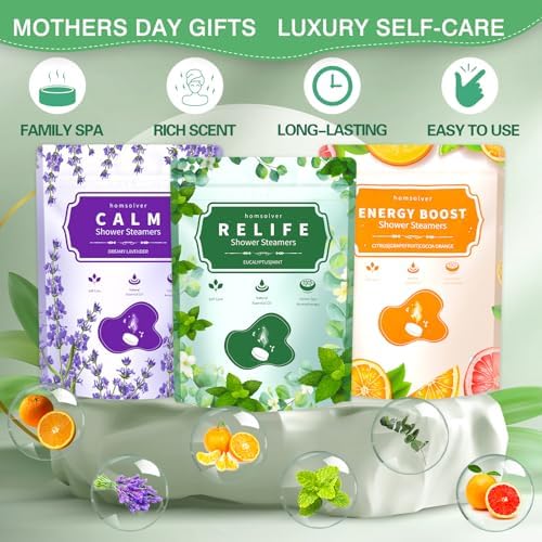 Bridesmaid Gifts, 18 Pack Shower Steamers Aromatherapy Essential Oils, Wedding Birthday Gifts for Her, Women, Mom, Wife, Sisters, Best Friends, BFF, Luxury Self Care Relief Relax