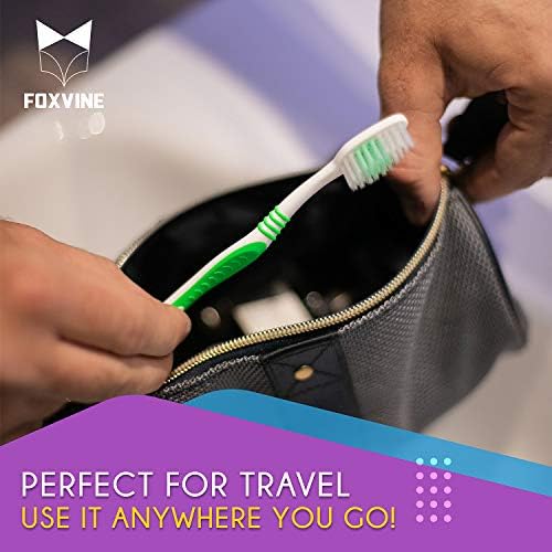 Bulk Toothbrushes 25 Pack | Individually Wrapped Travel Toothbrush Set for Adults & Kids | Made with a Medium-Soft Large Brush Head | BPA-Free & Disposable!