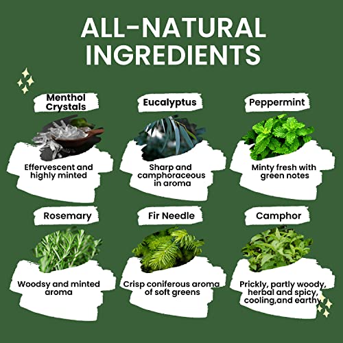 Breathe Easy Aromatherapy Shower Bombs (5PK XTRA STRENGTH) – Menthol, Peppermint, Rosemary & Other Essential Oils Helps Ease Sinus, Colds, Cough, Congestion | Relaxing Christmas Gift Idea