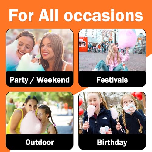 Concession Essentials - GM-Orange Floss-1ct Cotton Candy Floss Sugar Orange -1 Carton