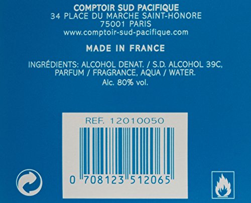 Comptoir Sud Pacifique Eau de Toilette Spray, Vanilla Extreme, 3.3 Fl Oz