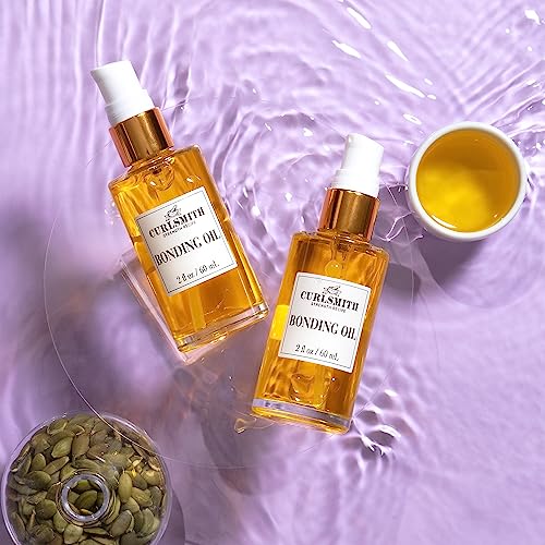 CURLSMITH – Bonding Oil, Lightweight Finishing Oil, For All Hair Types Including Dry & Damaged (60ml/2 fl oz)