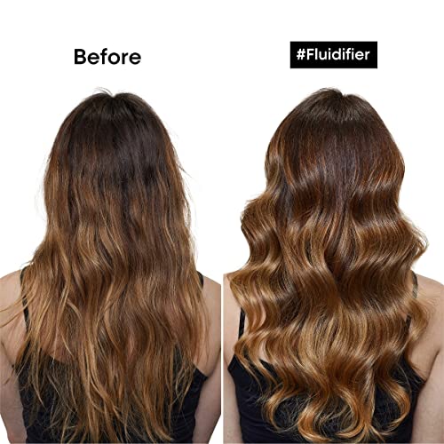 L'Oréal Professionnel Paris Fluidifier Heat Protectant - Multi-Benefit Leave-In Treatment For All Hair Types, Long-Lasting Blow-Dry and Frizz Protection