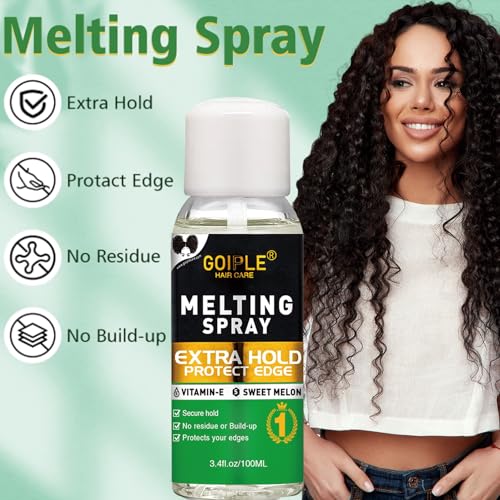 Lace Melting Spray for Glueless Wigs - Essentials Kit with Lace Front Wig Glue & Remover