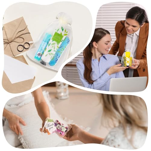 Hand Cream and Lip Balm Bulk 24 Gift Sets Party Favors for Baby Shower Bridal Shower Wedding for Guests Prizes Women Adults Bachelorette Travel With Nail Files Thank You Cards Organza Bags