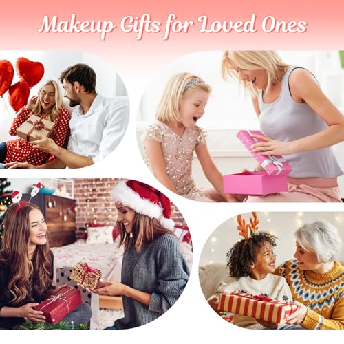 Color Nymph Makeup for Kids丨Kids Makeup Sets for Girls with LED Mirror, Makeup Kit for Teens Non-Toxic with 26-Color Vegan Face Palette Highlighter Lipgloss Eyeliner Brush