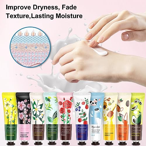 40 Pack Hand Cream Gifts Set- Valentines Day Gifts for Her, Women Gifts Bulk Lotion, Bridesmaid/Teacher Appreciation/Nurse Gifts, bulk gifts for coworkers Travel Size Hand Lotion for Dry Cracked Hands