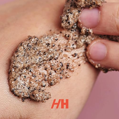 Coffee Scrub Foot & Body Exfoliator Infused with Vitamin E and Orange Peel Natural Exfoliating Sugar Body Scrub for Toning Cellulite Skin Care by Handmade Heroes