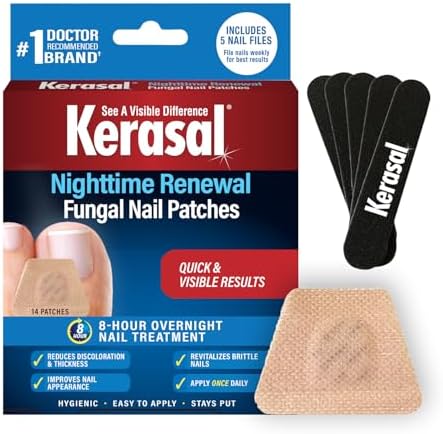 Kerasal Nighttime Nail Repair Patches 14ct and Pack of 5 Files