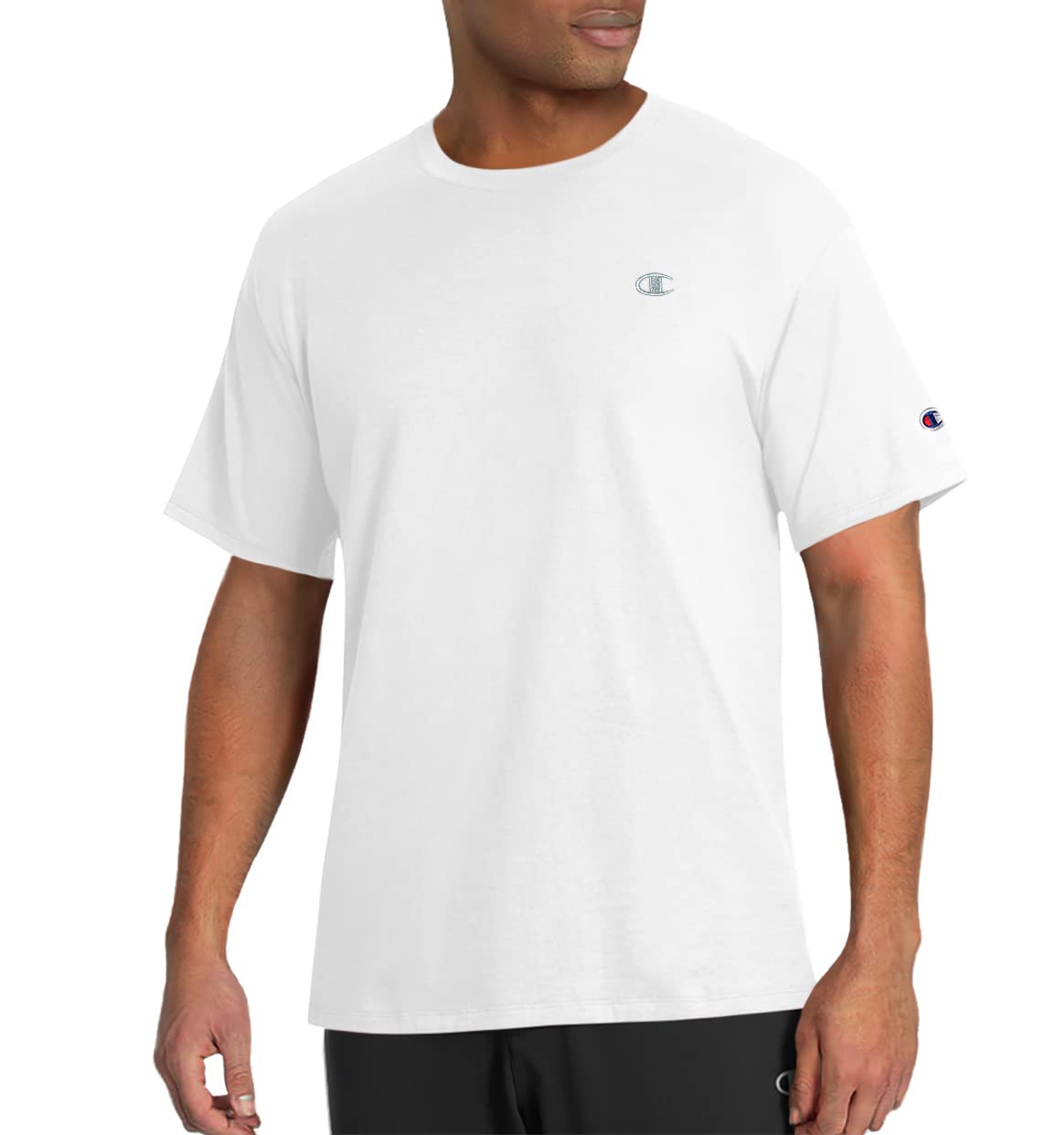 Champion mens Classic Jersey Tee T Shirt, White, X-Small US