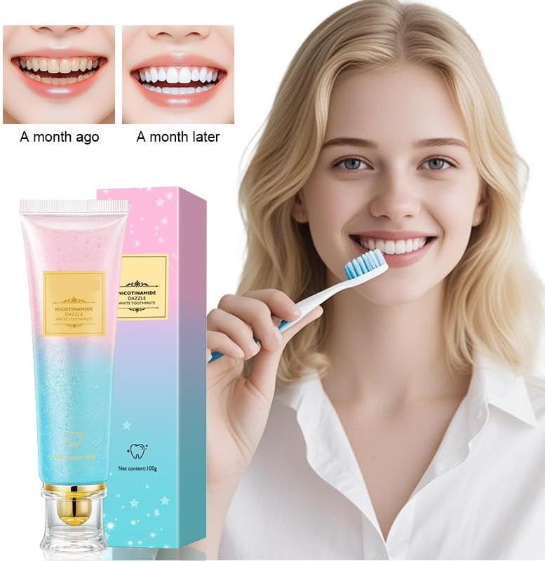 Busaurus Toothpaste, Busaurus Probiotic Whitening Toothpaste Nicotinamide Toothpastes, Remove Tooth Stains, Fresh Breath (1PCS)