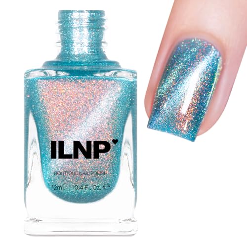 ILNP Flashing Lights - Vivid Teal Magnetic Shimmer Nail Polish