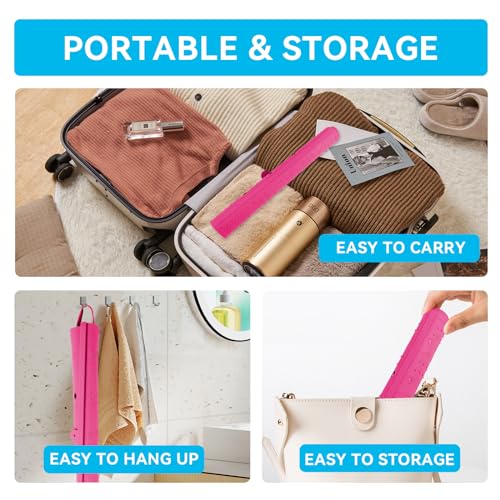 BRIAN & DANY Makeup Mat, Bathroom Sink Cover for Counter Space, Foldable Sink Topper Silicone Mat, RV Accessories, Space Saver, Pink, 19.3" x 15.6"