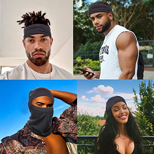 Leeven 4 Pieces Dreadlock Cap Tube Unisex Bands Elastic Long Hair Dreads Head Wraps Cap Locs Socks for Dreads for Men Women Spandex Dreadlock Cap