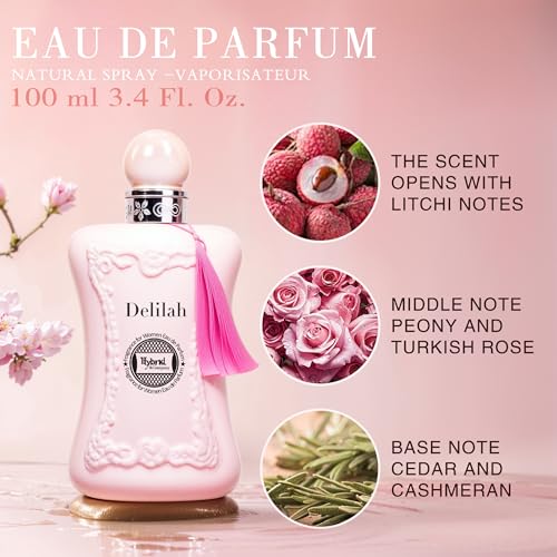 Hybrid & Company Women 2 PCS Delilah Beyond Heat Perfume Natural Spray Fresh Fragrance