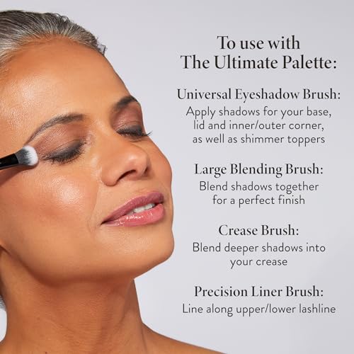 LAURA GELLER NEW YORK Shadow Skills Eyeshadow Professional Vegan Makeup Brush Set | Apply Eyeshadow & More - Pack of 4