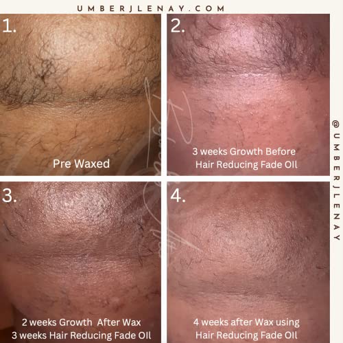 Hair Reducing Fade Oil – Regular Strength (Not sensitive skin), Minimizes Hair Growth for Face & Body – For Women & Men – 15ml Serum