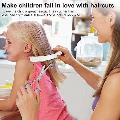 Hair Cutting Scissors, Hair Cutting Kit Women, DIY Home Hair Cutting Tools for Bangs Cutter, Layers, and Split Ends, Scissors for Cutting Baby Hair(Set of 3) Color Blue