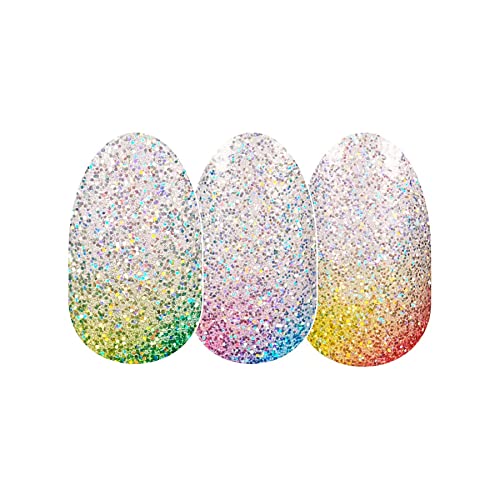 Color Street: Throwing Shade (Silver glitter w. rainbow accents)