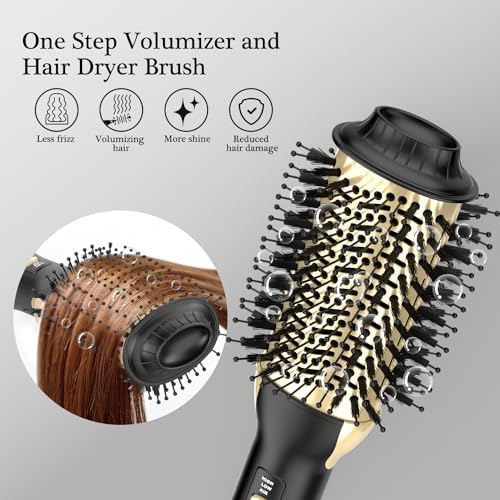 Hair Dryer Brush Blow Dryer Brush in One - One-Step Volumizer Styler and Hot Air Brush - Professional Salon Blow Out Brush for All Hair Type