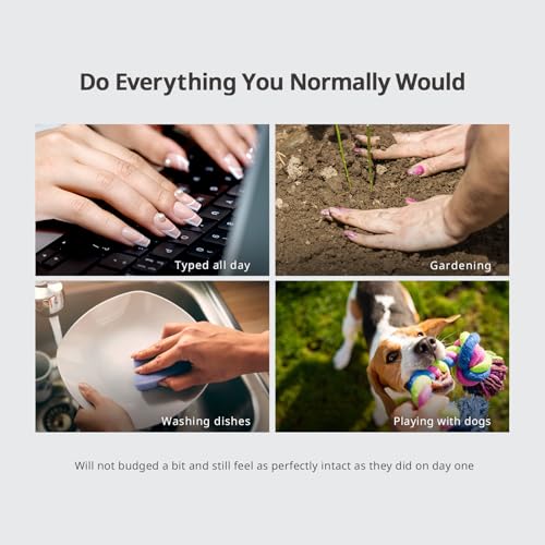 BTArtbox Press On Nails Almond - 3D Cherry Medium Red French Tip Press On Nails with Glue for Women, Opaque Soft Gel Glue On Nails in 15 Sizes - 30 Stick On Nails Kit, Pinky Swear