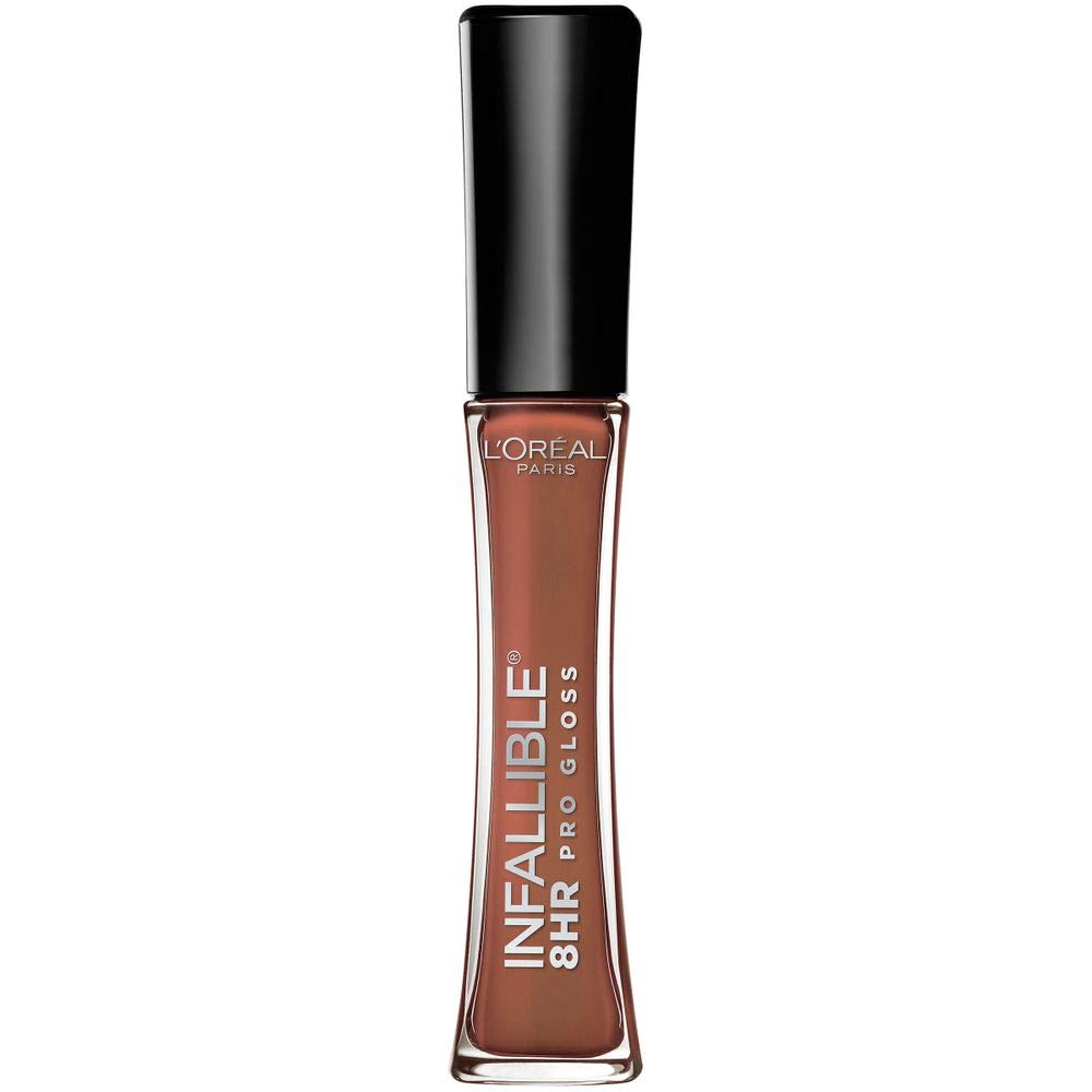 L'Oreal Paris Makeup Infallible 8 Hour Hydrating Lip Gloss, Barely Nude, 0.21 Fl Oz