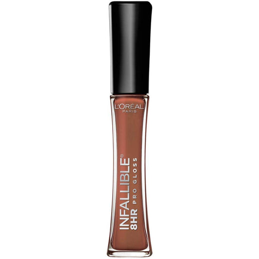 L'Oreal Paris Makeup Infallible 8 Hour Hydrating Lip Gloss, Barely Nude, 0.21 Fl Oz
