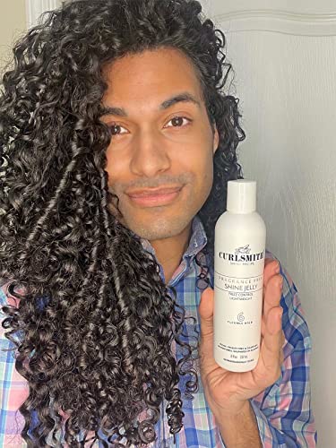 CURLSMITH - Shine Jelly, Light Hold Styling Gel with Frizz Protection, Sensitive, Fragrance Free, For All Curl and Hair Types, Vegan (2 fl oz)