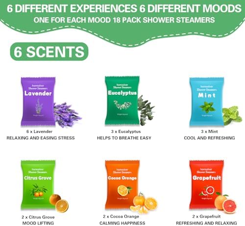 Bridesmaid Gifts, 18 Pack Shower Steamers Aromatherapy Essential Oils, Wedding Birthday Gifts for Her, Women, Mom, Wife, Sisters, Best Friends, BFF, Luxury Self Care Relief Relax