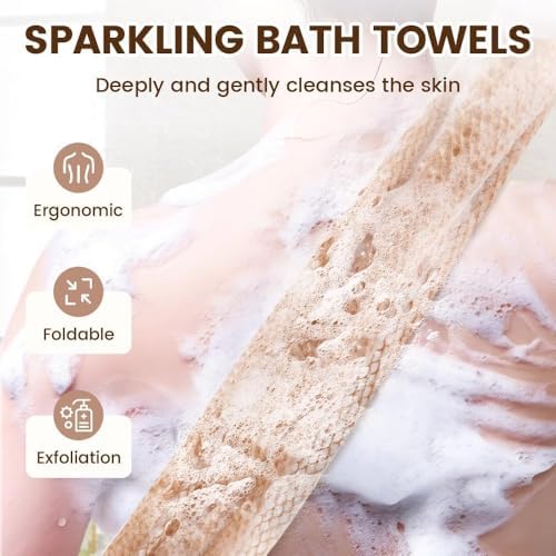 Afro Scrub African Exfoliating Net Sponge - Afro Scrub Body Scrubber for Bath & Shower, Exfoliating Washcloth for Daily Use, Premium Bath Sponge, Exfoliator for Shower (5Pcs A)