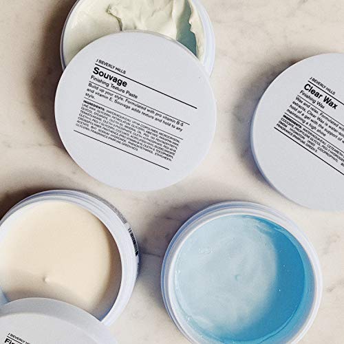 J Beverly Hills Blue Souvage Finishing Texture Paste with Vitamin E for Strong Hair, 2.5 Oz