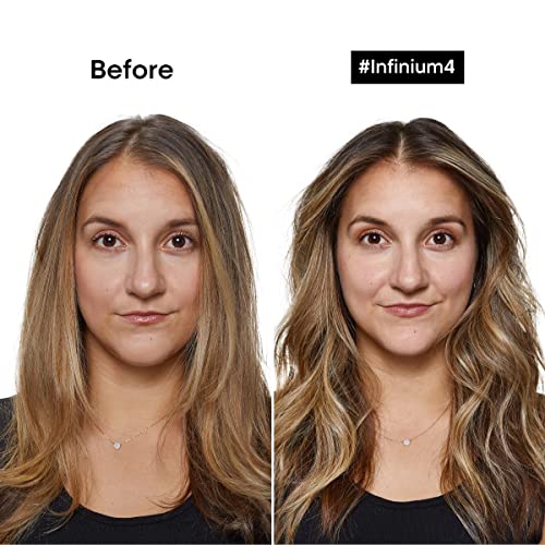 L'Oréal Professionnel Paris Infinium 4 - Strong Hold Hairspray For Natural Feel and Shine, Reduces Frizz Without Stiffness, For All Hair Types