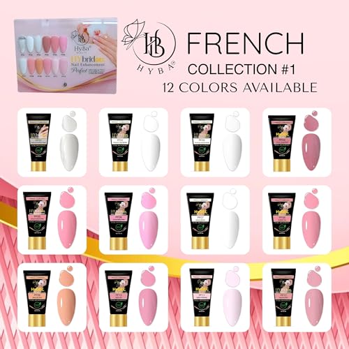 HyGEL CLEAR 60ml Hybrid Gel Nail Polish - PF01 Natural Clear Overlay