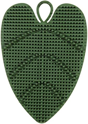 Daily Leaves of Life Silicone Scrubber - Set - Includes 3 Leaf-Shaped Silicone Scrubbers. Each Scrubber is Uniquely-Sized to Cleanse and Exfoliate Your Face, Body and Feet.